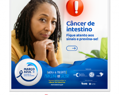 Campanha Março Azul - Prevenção do Câncer de intestino (Data da publicacao)